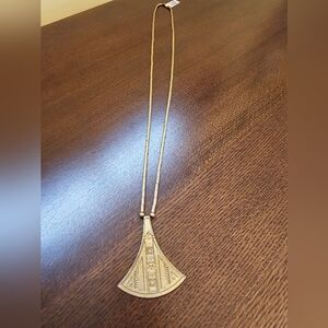 Gold Geometric Pendant Necklace